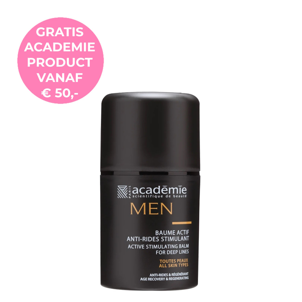 Academie Men Baume Actif Anti Rides Stimulant - Active Stimulating Balm For Deep Lines 50ml (nog 1 op voorraad)