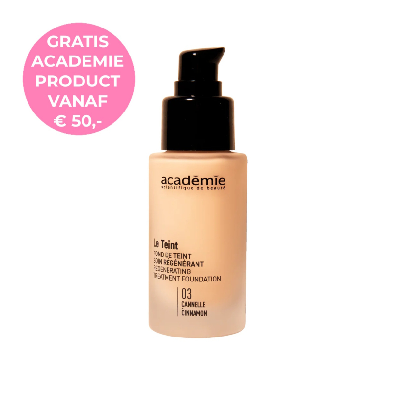Academie Make-Up Regenerating Treatment Foundation 03 Cinnamon 30ml (NIEUW)