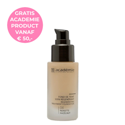 Academie Make-Up Fond De Teint Soin Regenerant 04 Noisette - Regenerating Treatment Foundation 04 Hazelnut 30ml Academie Make-Up Fond De Teint Soin Regenerant 04 Noisette - Regenerating Treatment Foundation 04 Hazelnut 30ml