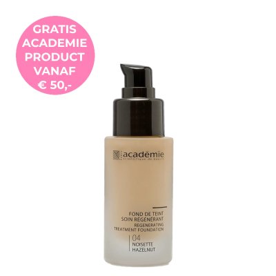Academie Make-Up Fond De Teint Soin Regenerant 04 Noisette - Regenerating Treatment Foundation 04 Hazelnut 30ml