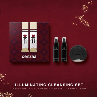 Cenzaa Lovable Box Illuminating Cleansing Set