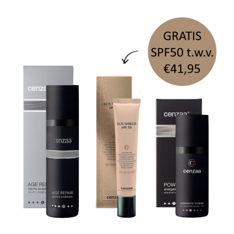 Cenzaa Derma Sculpture Power Sun Voordeel Set
