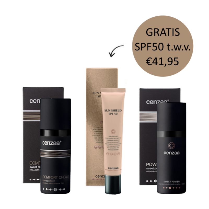 Cenzaa Sweet Moist Power Sun Voordeel Set