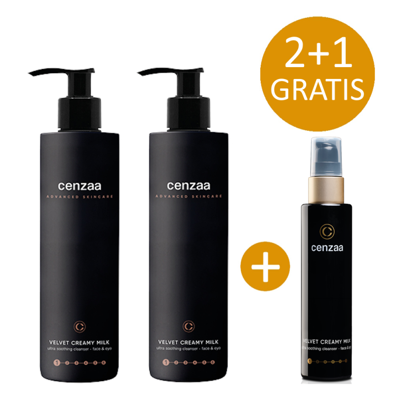 2+1 ACTIE - 2x Cenzaa Velvet Creamy Milk 200ml incl. gratis Travel Size 100ml