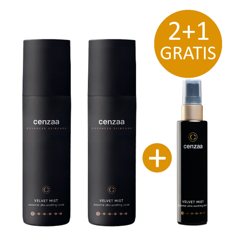 2+1 ACTIE - 2x Cenzaa Velvet Mist 200ml incl. gratis Travel Size 100ml