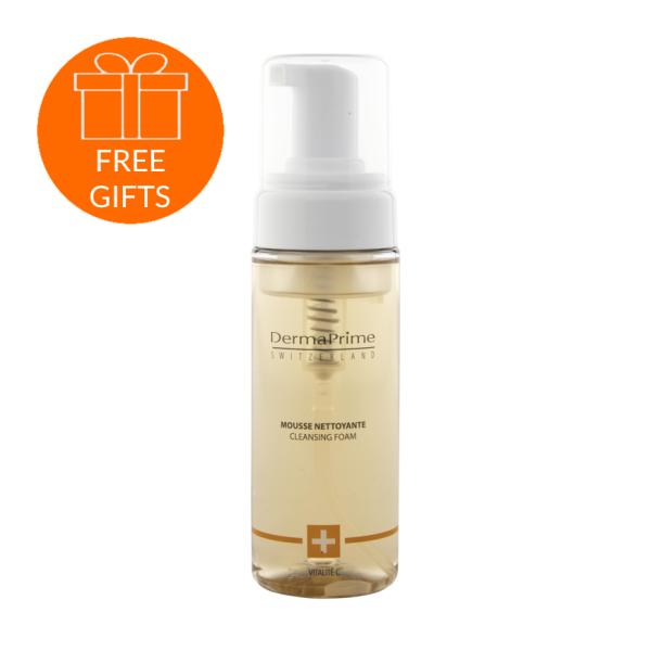 DermaPrime Mousse Nettoyante Vit C 150ml