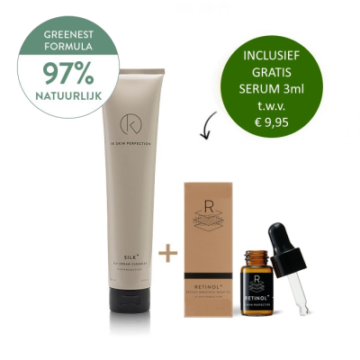 Ik Skin Perfection Silk+ GREENEST FORMULA 200ml incl. gratis Retinol+ 3ml Ik Skin Perfection Silk+ GREENEST FORMULA 200ml incl. gratis Retinol+ 3ml