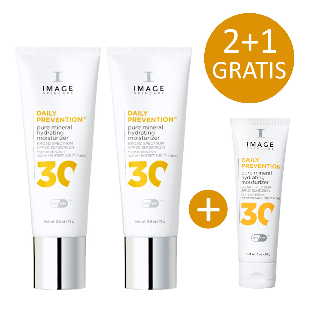 2+1 Actie - 2x Image DAILY PREVENTION Pure Mineral Hydrating Moisturizer SPF30 incl. gratis Travel Size 28g