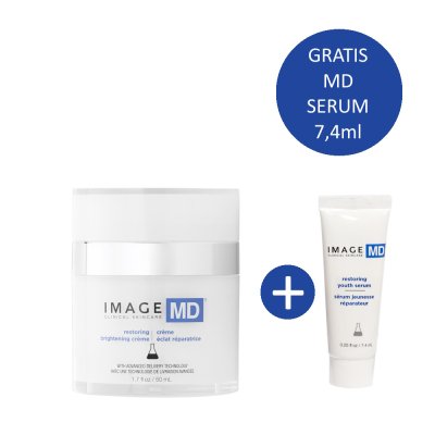 Image MD - Restoring Brightening Crème incl. Restoring Youth Serum 7.4ml Image MD - Restoring Brightening Crème incl. Restoring Youth Serum 7.4ml