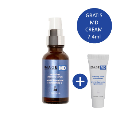 Image MD - Restoring Power-C Serum incl. Restoring Youth Repair Crème 7.4ml Image MD - Restoring Power-C Serum incl. Restoring Youth Repair Crème 7.4ml