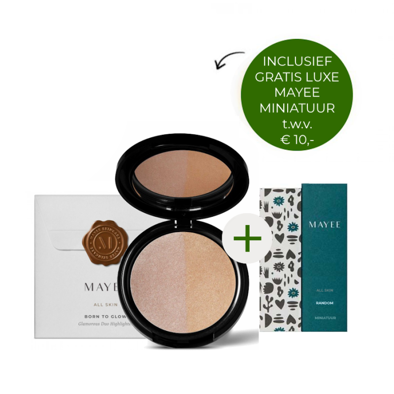 Mayee Born To Glow + gratis Mayee luxe miniatuur t.w.v. €10,-