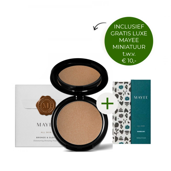 Mayee Bronze & Glow + gratis Mayee luxe miniatuur t.w.v. €10,-