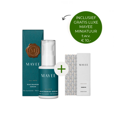 Mayee Niacinamide Serum 20ml + gratis Mayee luxe miniatuur t.w.v. €10,-