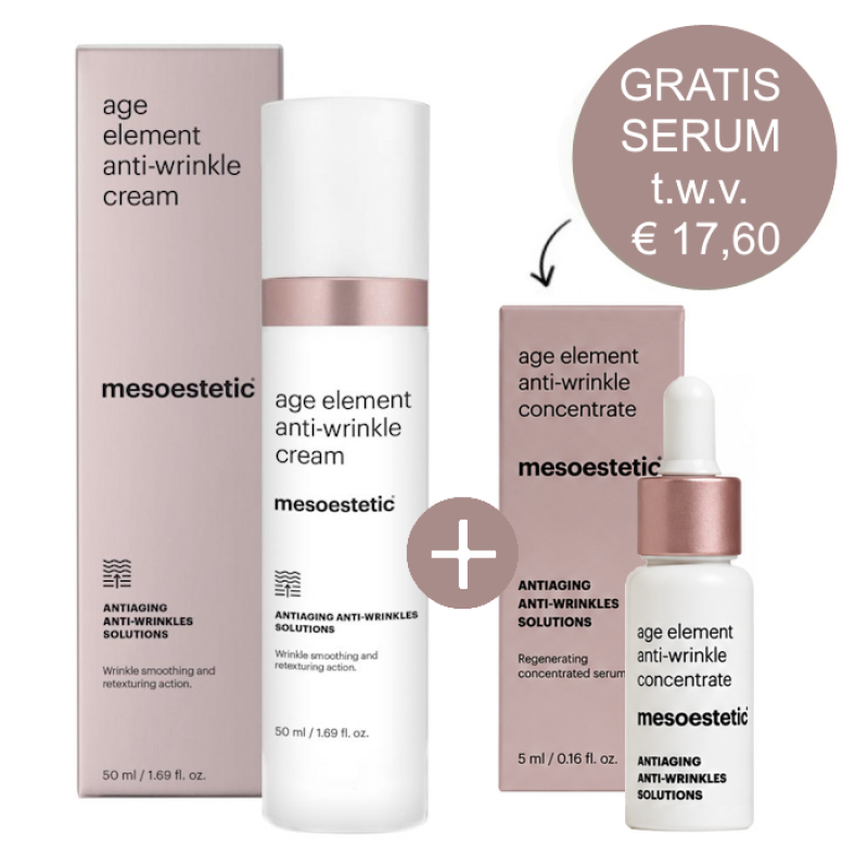 Mesoestetic Age Element Anti-Wrinkle Cream 50ml incl. gratis Travel Size serum 5ml