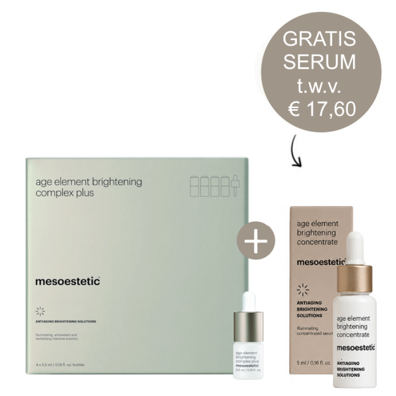 Mesoestetic Age Element Brightening Complex Plus 4x 5,5ml incl. gratis Travel Size serum 5ml