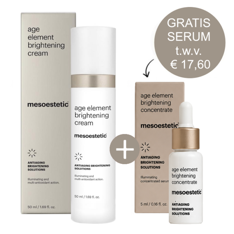 Mesoestetic Age Element Brightening Cream 50ml incl. gratis Travel Size serum 5ml