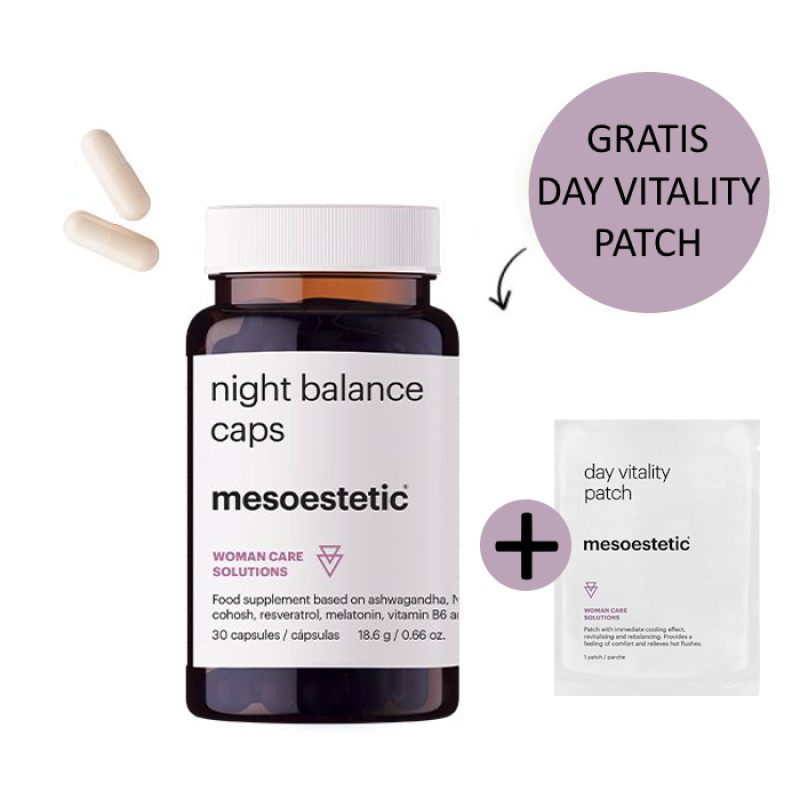 Mesoestetic Night Balance Caps 30x incl. gratis Day Vitality Patch
