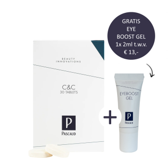 Pascaud C&C 30 tabletten incl. gratis Eye Boost Gel 1x 2ml (tijdelijk niet leverbaar)