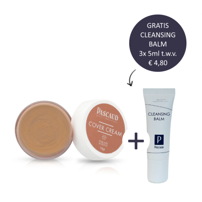 Pascaud Cover Cream Latte 10gr incl. gratis Cleansing Balm 3x 5ml
