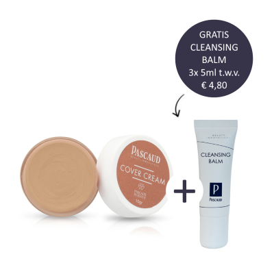 Pascaud Cover Cream Tan 10gr incl. gratis Cleansing Balm 3x 5ml