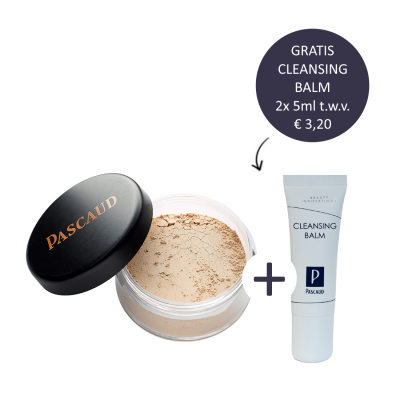 Pascaud Mineral Foundation 020 7gr incl. gratis Cleansing Balm 2x 5ml