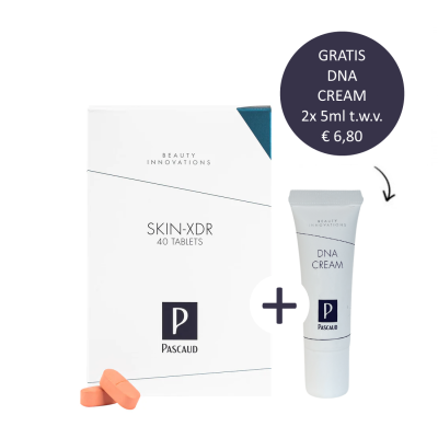 Pascaud Skin-XDR 40 tabletten incl. gratis DNA Cream 2x 5ml