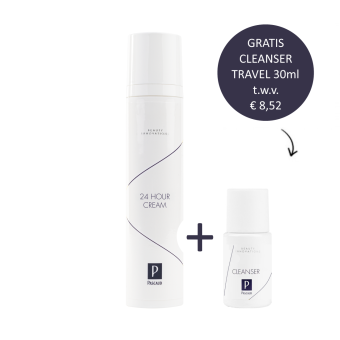 Pascaud 24 Hour Cream XXL 100ml incl. gratis Cleanser Travel 30ml