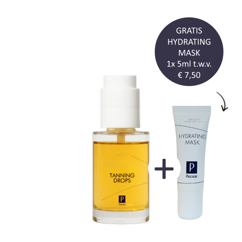 Pascaud Tanning Drops Face  15ml incl. gratis Hydrating Mask 1x 5ml
