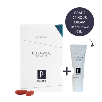 Pascaud Ultra-Vital 30 tabletten incl. gratis 24 Hour Cream 1x 5ml