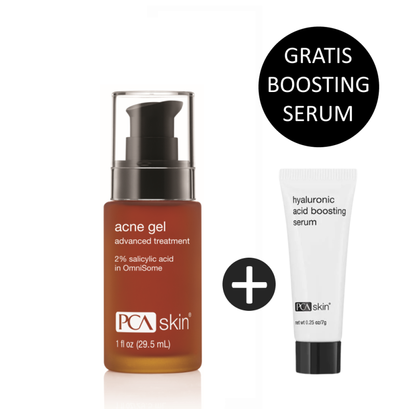 PCA Skin Acne Gel With Omnisome 29,5ml incl. gratis Hyaluronic Acid Boosting Serum 7ml