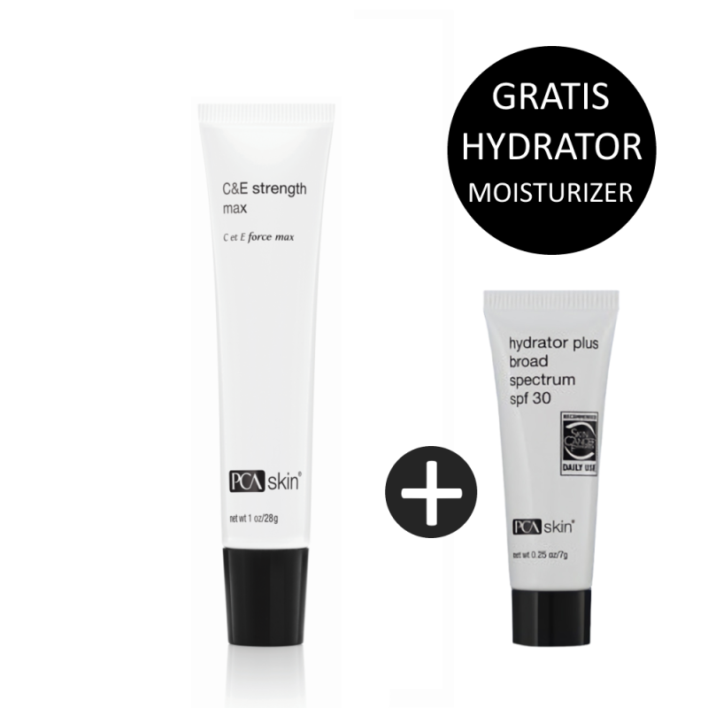 PCA Skin C&E Strength Max 28gr incl. gratis Hydrator Plus Broad Spectrum SPF30 7ml