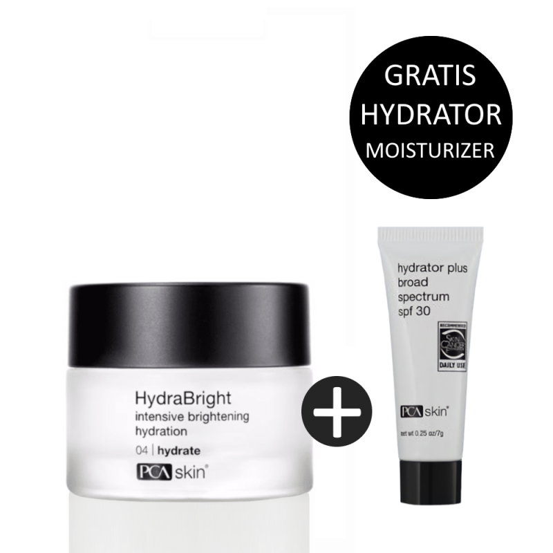 PCA Skin HydraBright 50ml incl. gratis Hydrator Plus Broad Spectrum SPF30 7ml