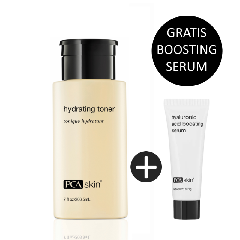 PCA Skin Hydrating Toner 206,5ml incl. gratis Hyaluronic Acid Boosting Serum 7ml