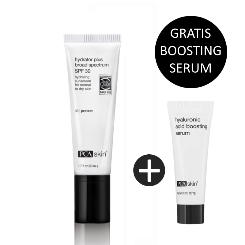 PCA Skin Hydrator Plus Broad Spectrum SPF30 50ml incl. gratis Hyaluronic Acid Boosting Serum 7ml