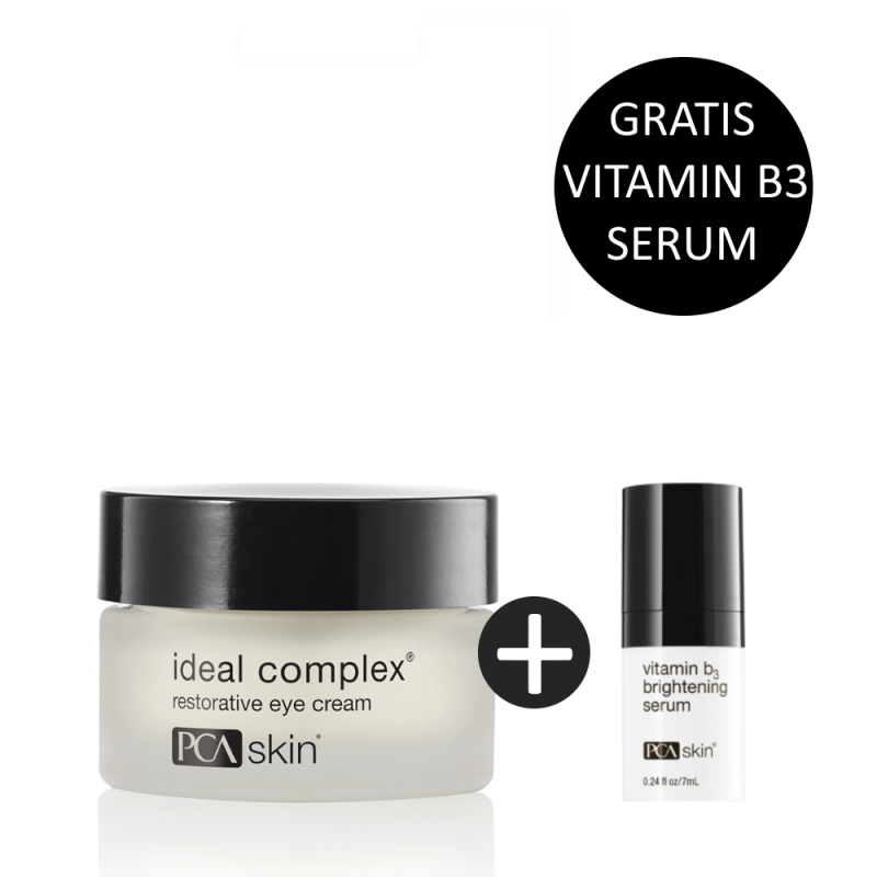 PCA Skin Ideal Complex Restorative Eye Cream 14,8ml incl. gratis Vitamin B3 Brightening Serum 7ml