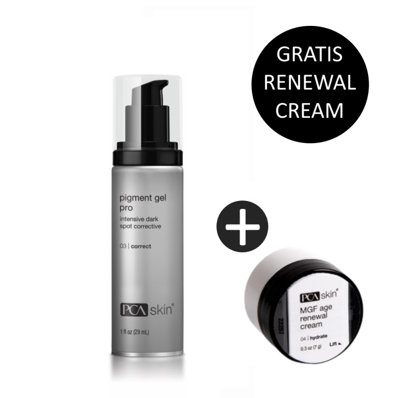 PCA Skin Pigment Gel Pro 29ml incl. gratis MGF Age Renewal Cream 8ml