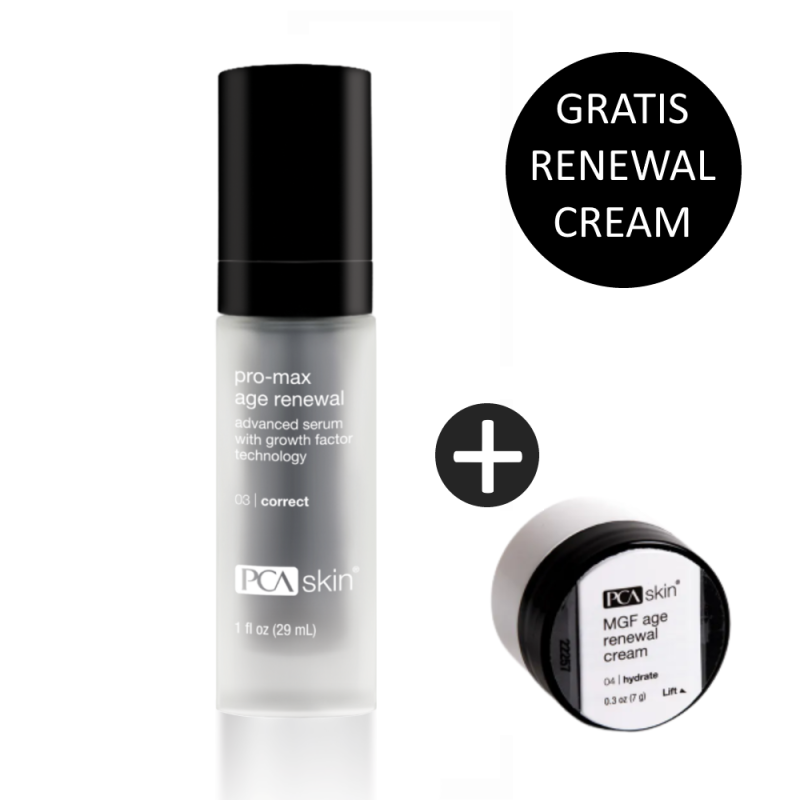 PCA Skin Pro-Max Age Renewal 29ml incl. gratis MGF Age Renewal Cream 8ml
