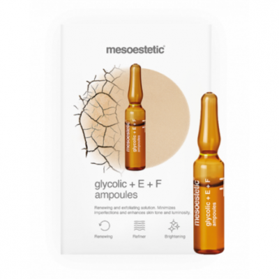 Mesoestetic Glycolic 10 E + F Ampoules 10x Mesoestetic Glycolic 10 E + F Ampoules 10x